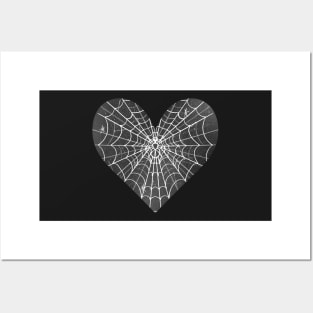 Spider Web Heart V35 Posters and Art